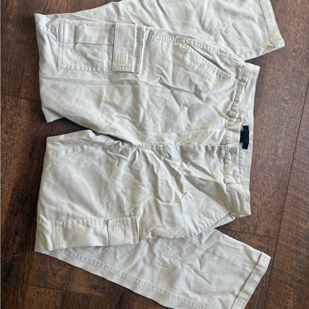 Women’s Cream Cargo Pants